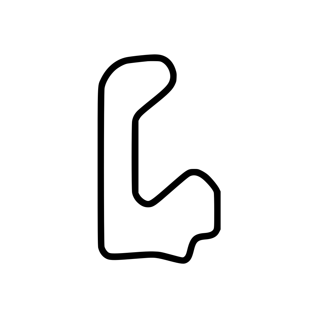 The Podium Club West Course with Chicane Decal