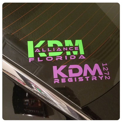 KDM Registry Sticker