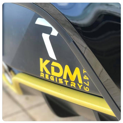 KDM Registry Sticker